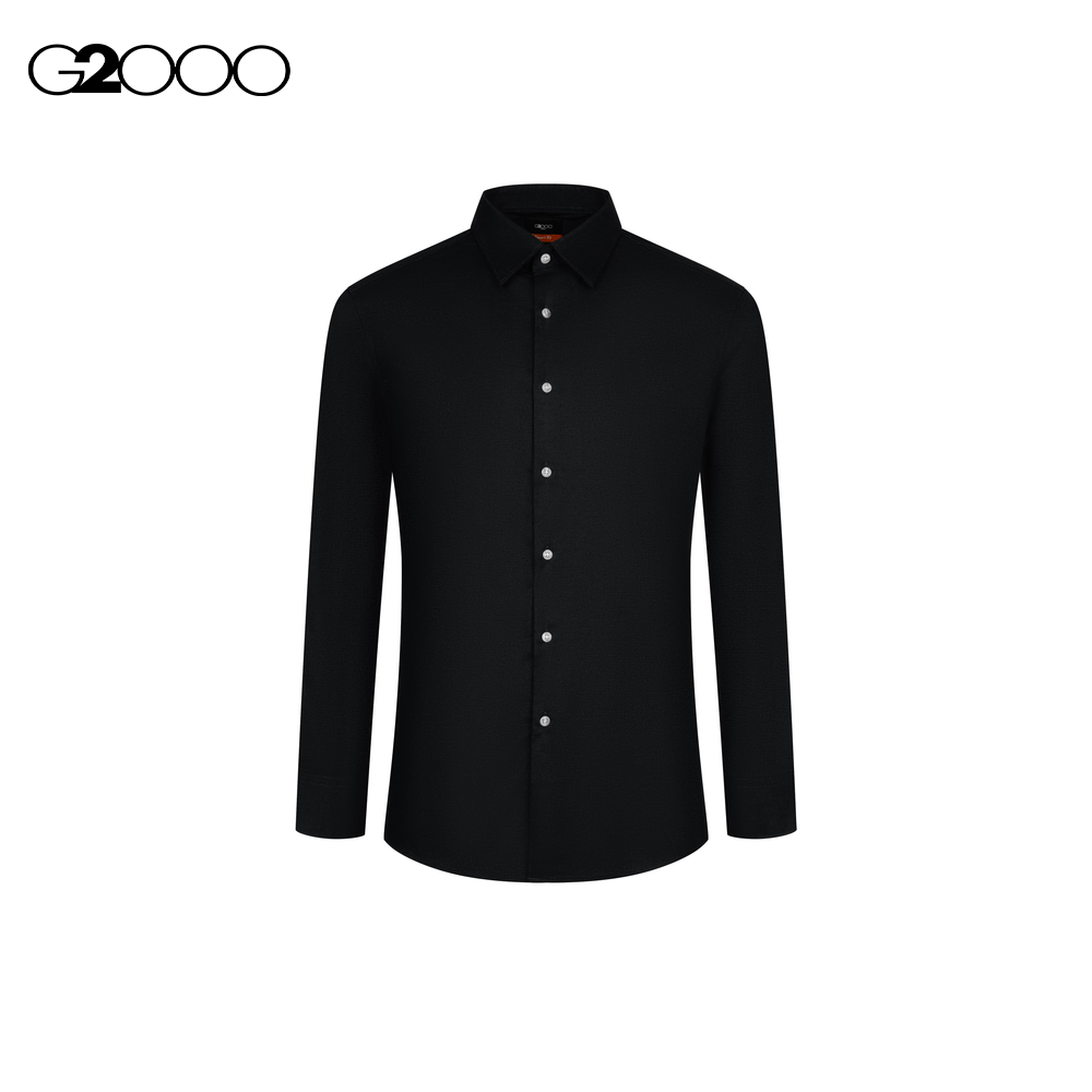 G2000 Men CVC Stretch Textured Dress Shirt