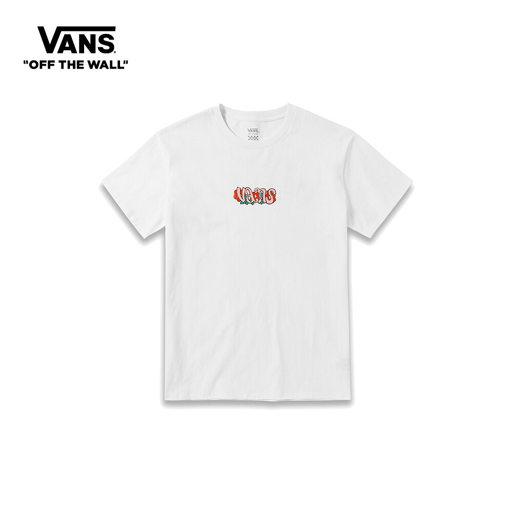 Vans Off The Wall Merch Pieces Short Sleeve T-shirt Women WHITE VN0008ZZWHT1